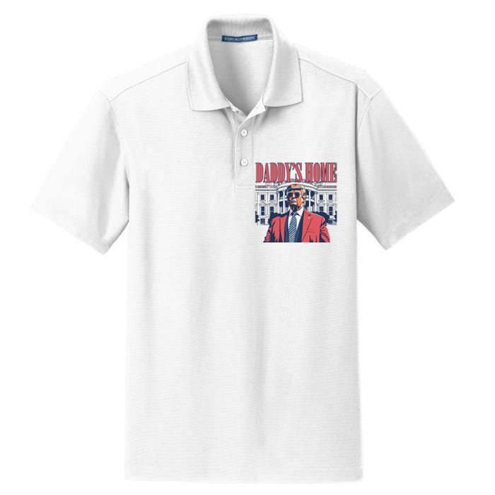 Donald Trump Daddys Home White House Dry Zone Grid Polo