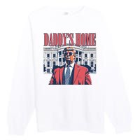 Donald Trump Daddys Home White House Premium Crewneck Sweatshirt