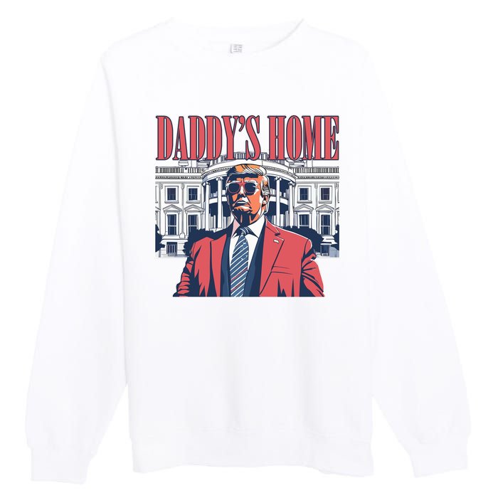 Donald Trump Daddys Home White House Premium Crewneck Sweatshirt