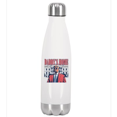 Donald Trump Daddys Home White House Stainless Steel Insulated Water Bottle