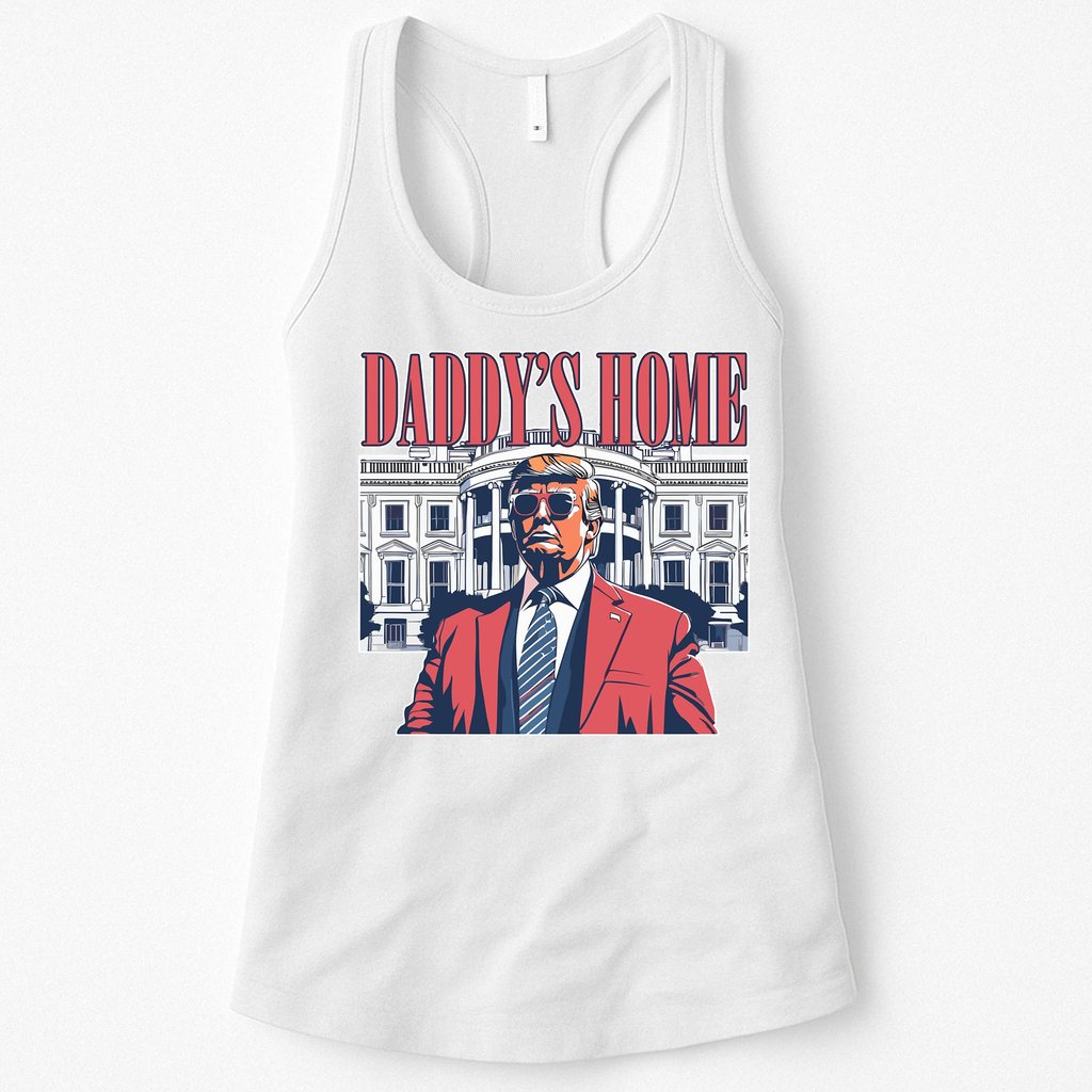 Donald Trump Daddys Home White House Womens Tank Top