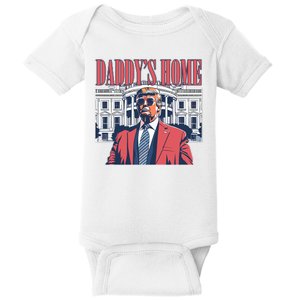 Donald Trump Daddys Home White House Baby Bodysuit