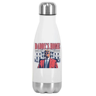 Donald Trump Daddys Home White House Stainless Steel Insulated Water Bottle