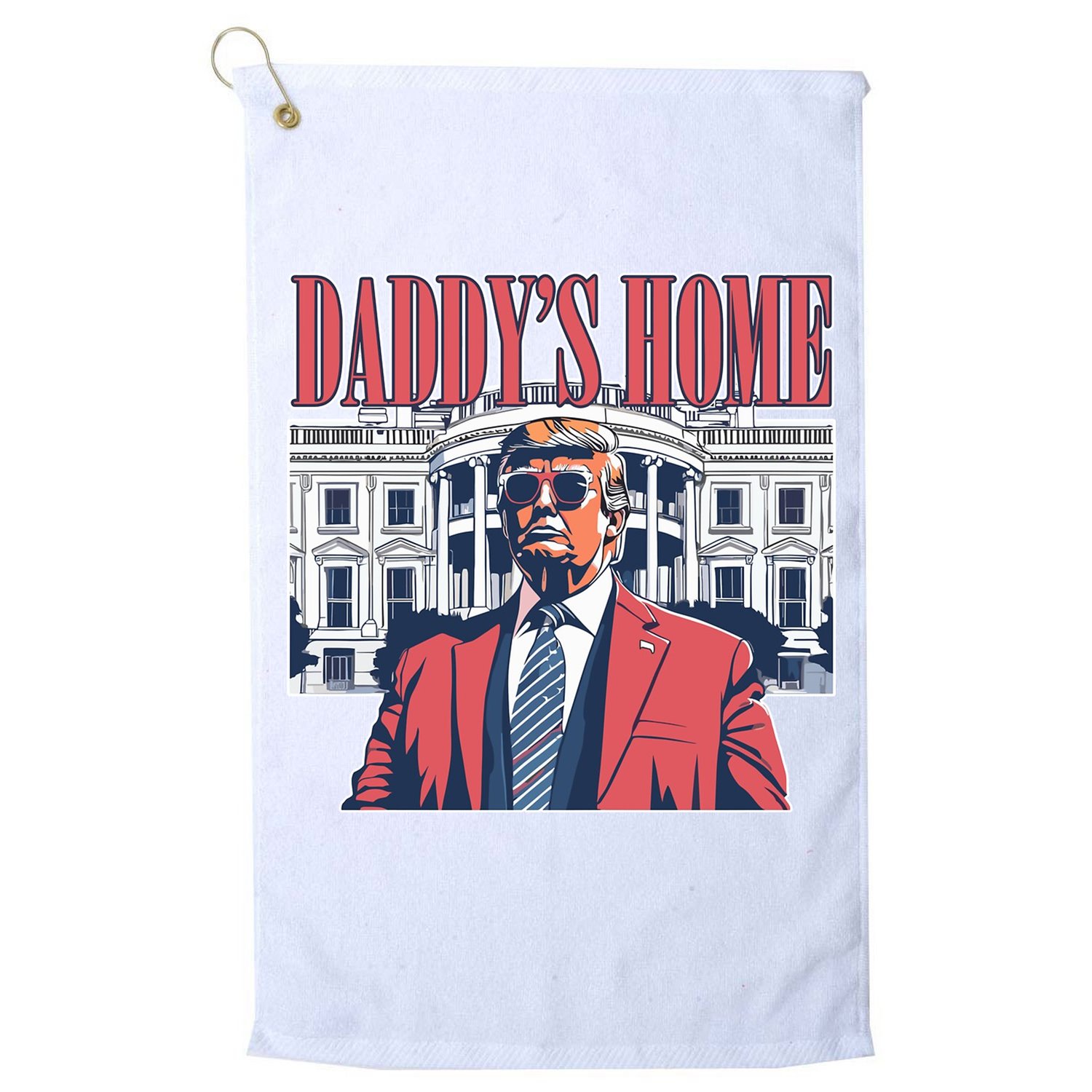Donald Trump Daddys Home White House Golf Towel