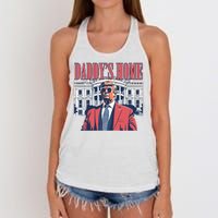 Donald Trump Daddys Home White House Women's Knotted Racerback Tank