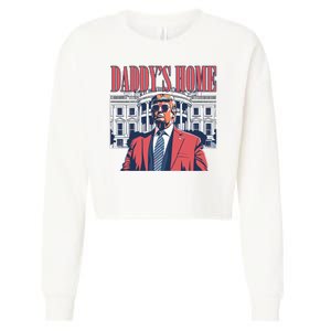 Donald Trump Daddys Home White House Cropped Pullover Crew