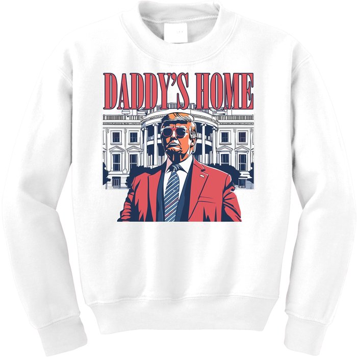 Donald Trump Daddys Home White House Kids Sweatshirt