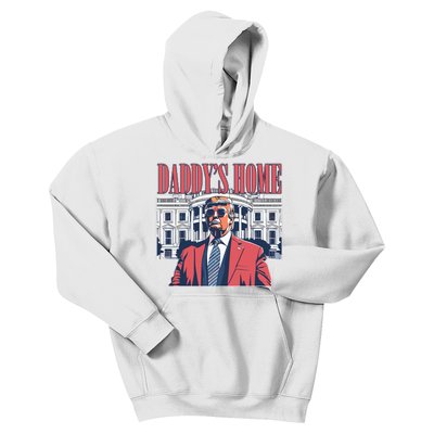 Donald Trump Daddys Home White House Kids Hoodie