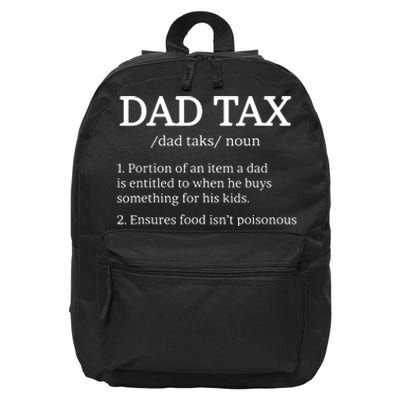 Dad Tax Dad Tax For Dad Tax Definition 16 in Basic Backpack