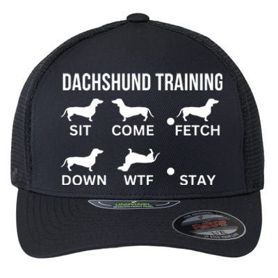 Dachshund Training Dachshund Dog Tricks Flexfit Unipanel Trucker Cap