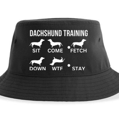 Dachshund Training Dachshund Dog Tricks Sustainable Bucket Hat