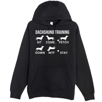 Dachshund Training Dachshund Dog Tricks Premium Pullover Hoodie
