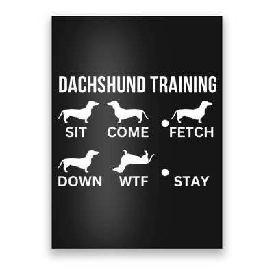 Dachshund Training Dachshund Dog Tricks Poster
