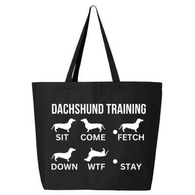 Dachshund Training Dachshund Dog Tricks 25L Jumbo Tote