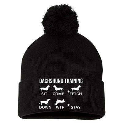 Dachshund Training Dachshund Dog Tricks Pom Pom 12in Knit Beanie