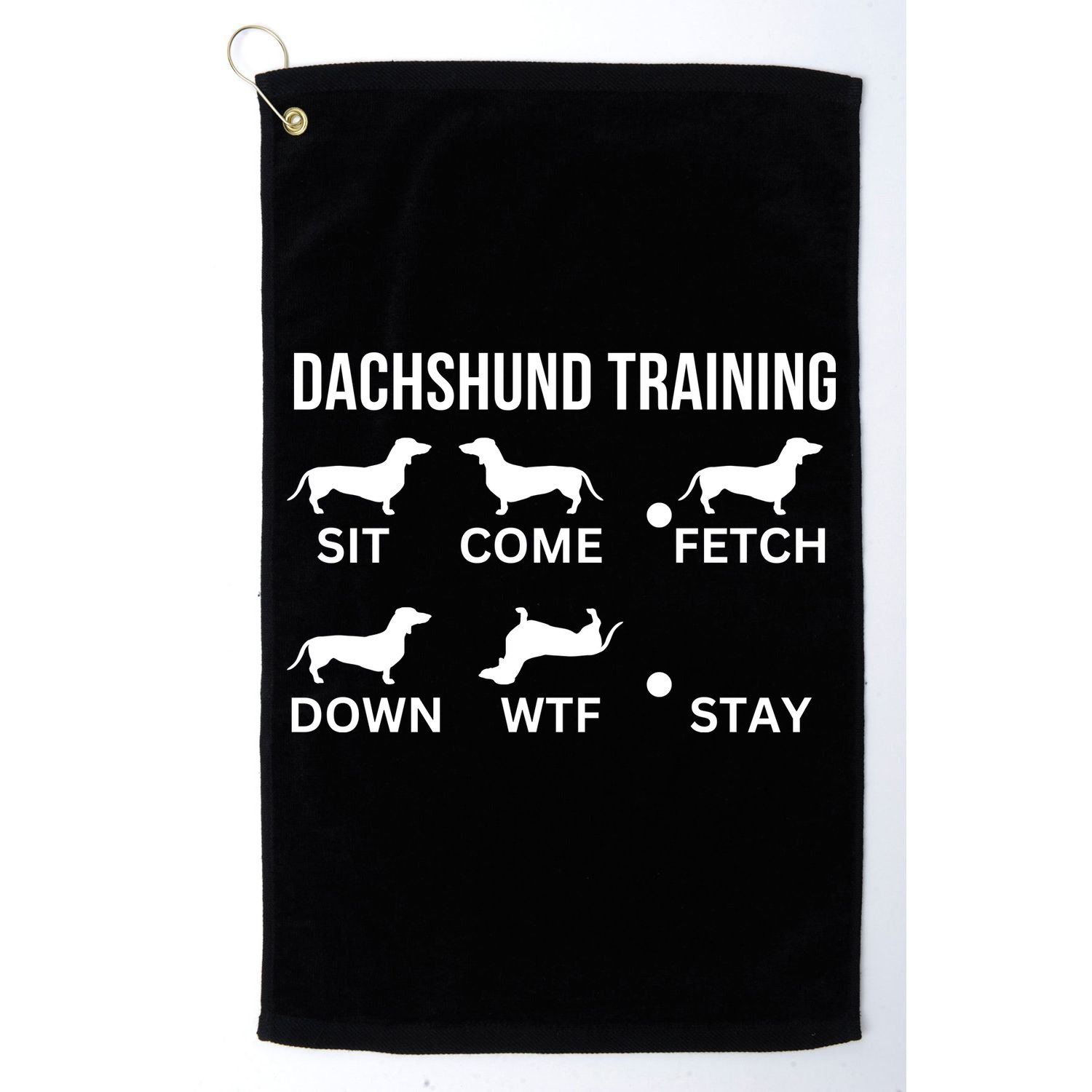 Dachshund Training Dachshund Dog Tricks Golf Towel