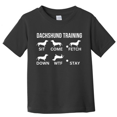 Dachshund Training Dachshund Dog Tricks Toddler T-Shirt