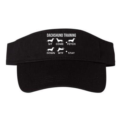 Dachshund Training Dachshund Dog Tricks Valucap Bio-Washed Visor