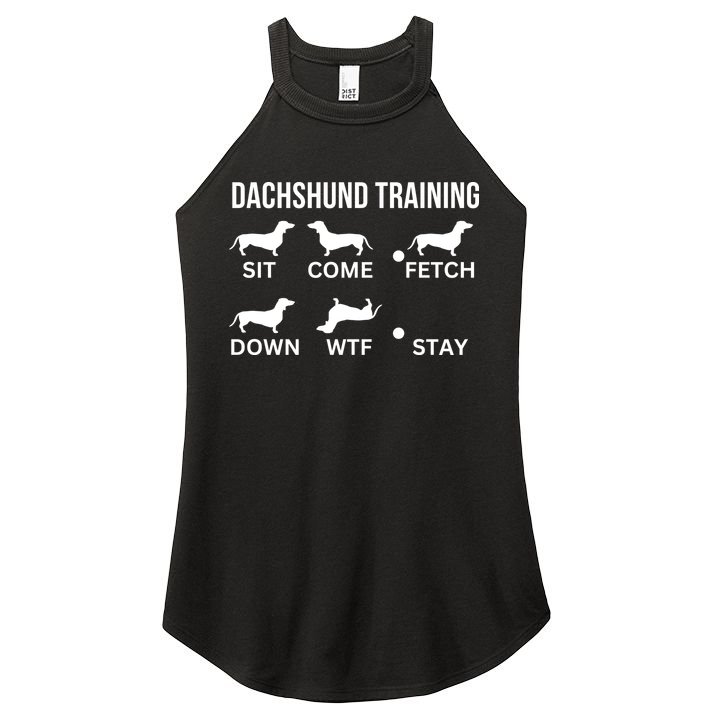 Dachshund Training Dachshund Dog Tricks Women's Perfect Tri Rocker Tank