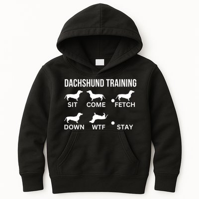 Dachshund Training Dachshund Dog Tricks Kids Hoodie