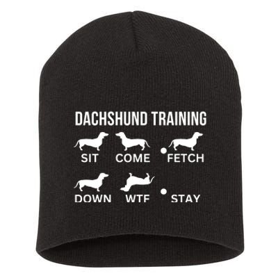 Dachshund Training Dachshund Dog Tricks Short Acrylic Beanie