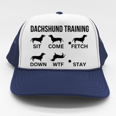 Dachshund Training Dachshund Dog Tricks Trucker Hat