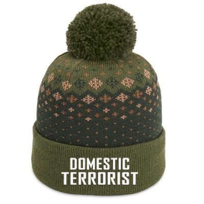 Domestic Terrorist The Baniff Cuffed Pom Beanie