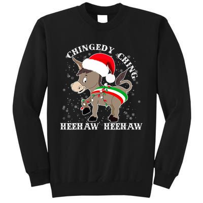 Dominick The Donkey Chingedy Ching Italian Christmas Donkey Sweatshirt