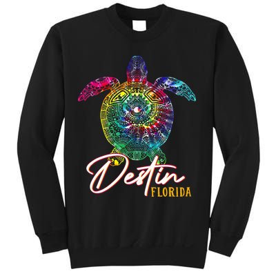 Destin Tie Dye Sea Turtle Florida Matching Family Vacation Sweatshirt