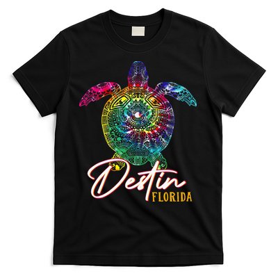 Destin Tie Dye Sea Turtle Florida Matching Family Vacation T-Shirt
