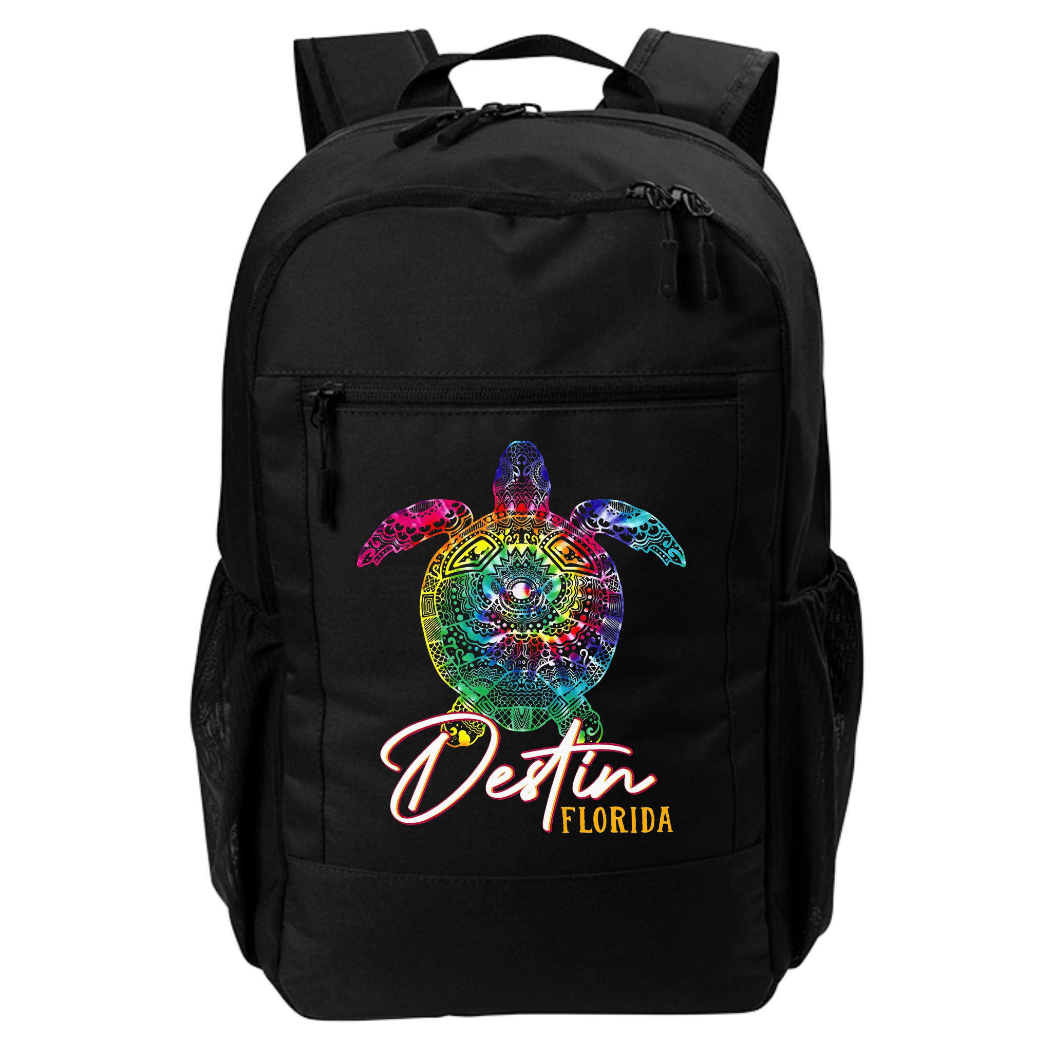 Destin Tie Dye Sea Turtle Florida Matching Family Vacation Backpack