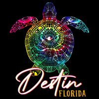 Destin Tie Dye Sea Turtle Florida Matching Family Vacation 16 in Basic Backpack