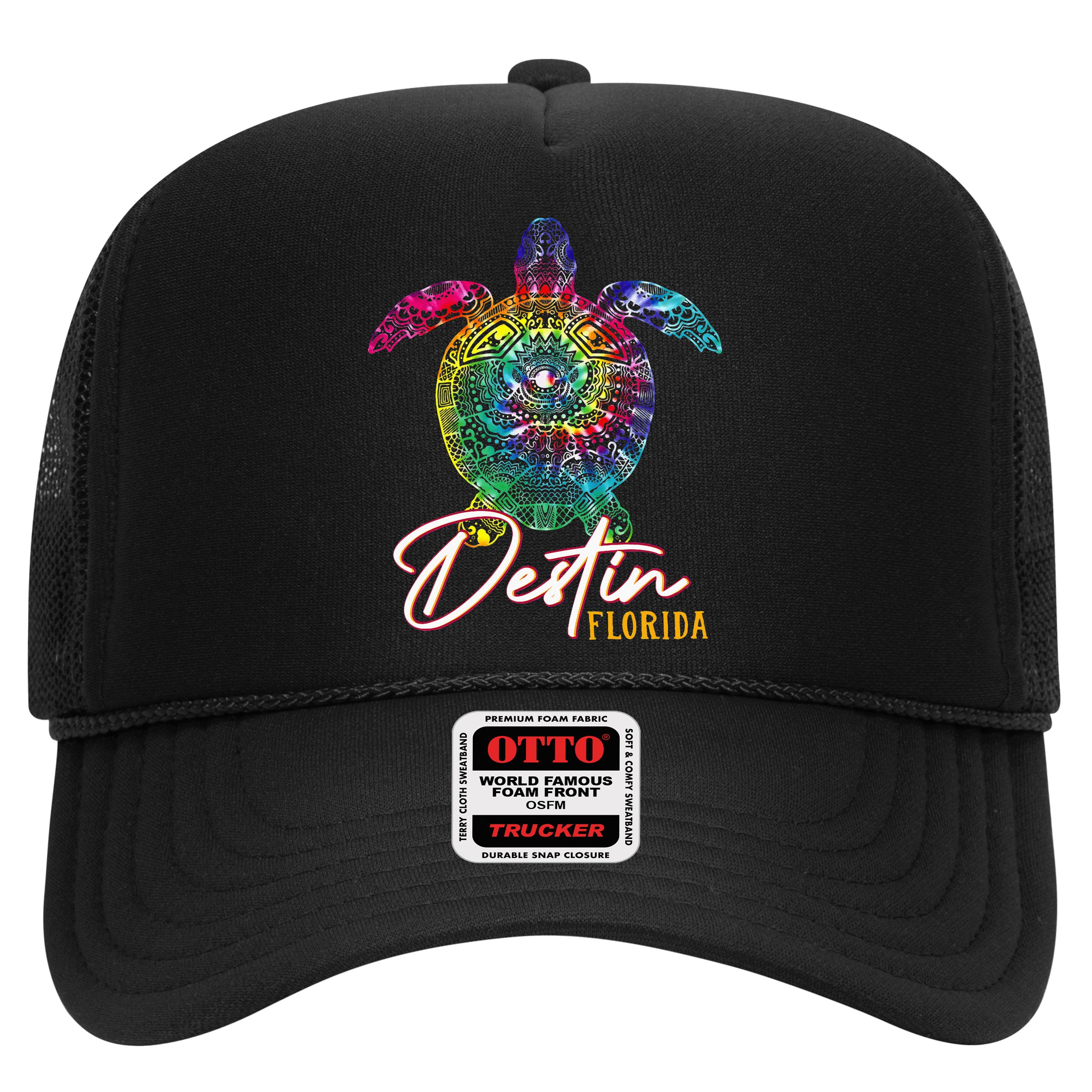 Destin Tie Dye Sea Turtle Florida Matching Family Vacation Hat