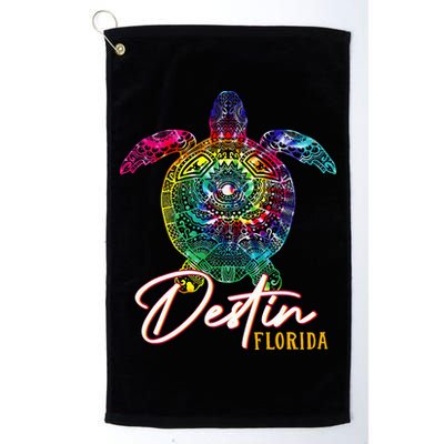 Destin Tie Dye Sea Turtle Florida Matching Family Vacation Golf Towel