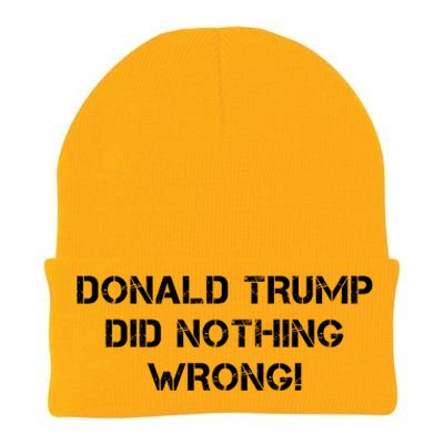 Donald Trump Did Nothing Wrong Knit Cap Winter Beanie