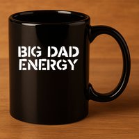 Dudedad The Dad Bod Mowing Company Big Dad Energy 11oz C Handle Ceramic Mug