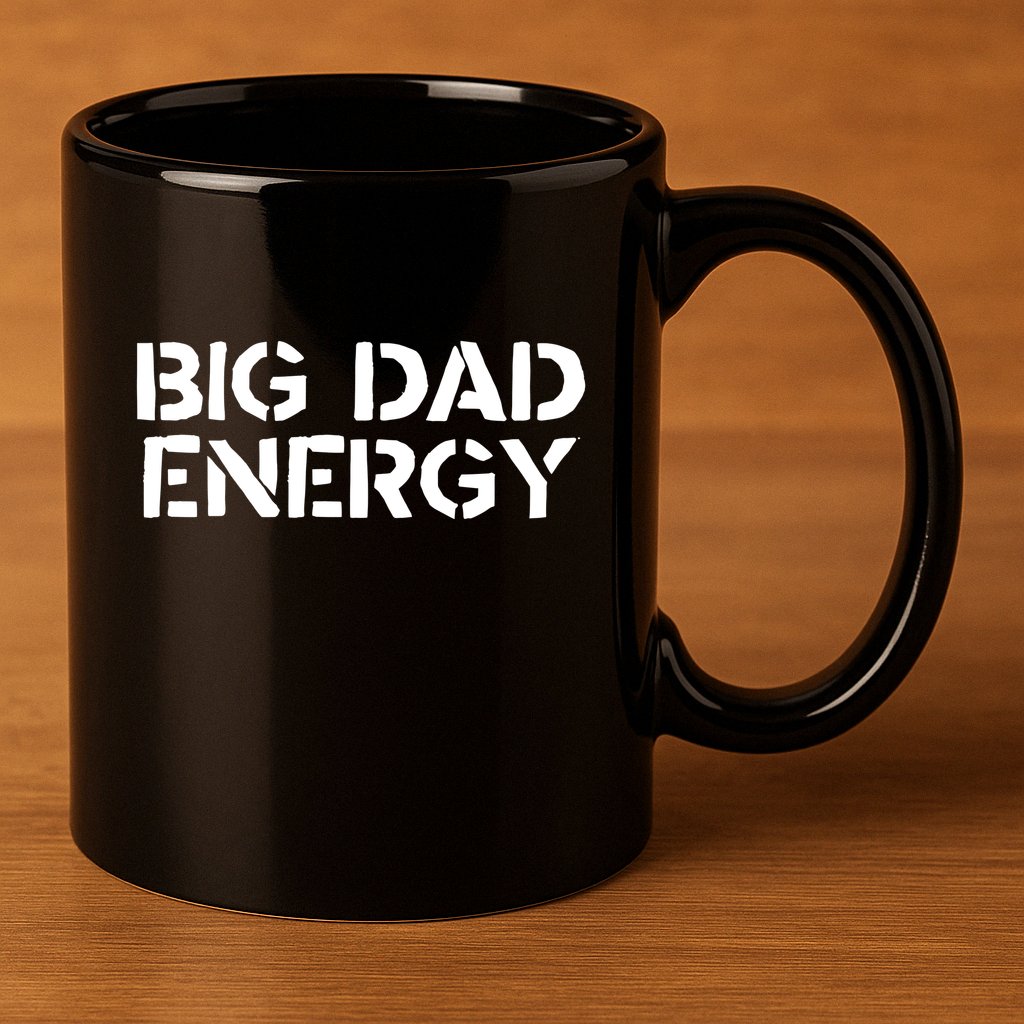 Dudedad The Dad Bod Mowing Company Big Dad Energy 11oz C Handle Ceramic Mug
