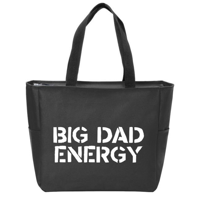 Dudedad The Dad Bod Mowing Company Big Dad Energy Zip Tote Bag