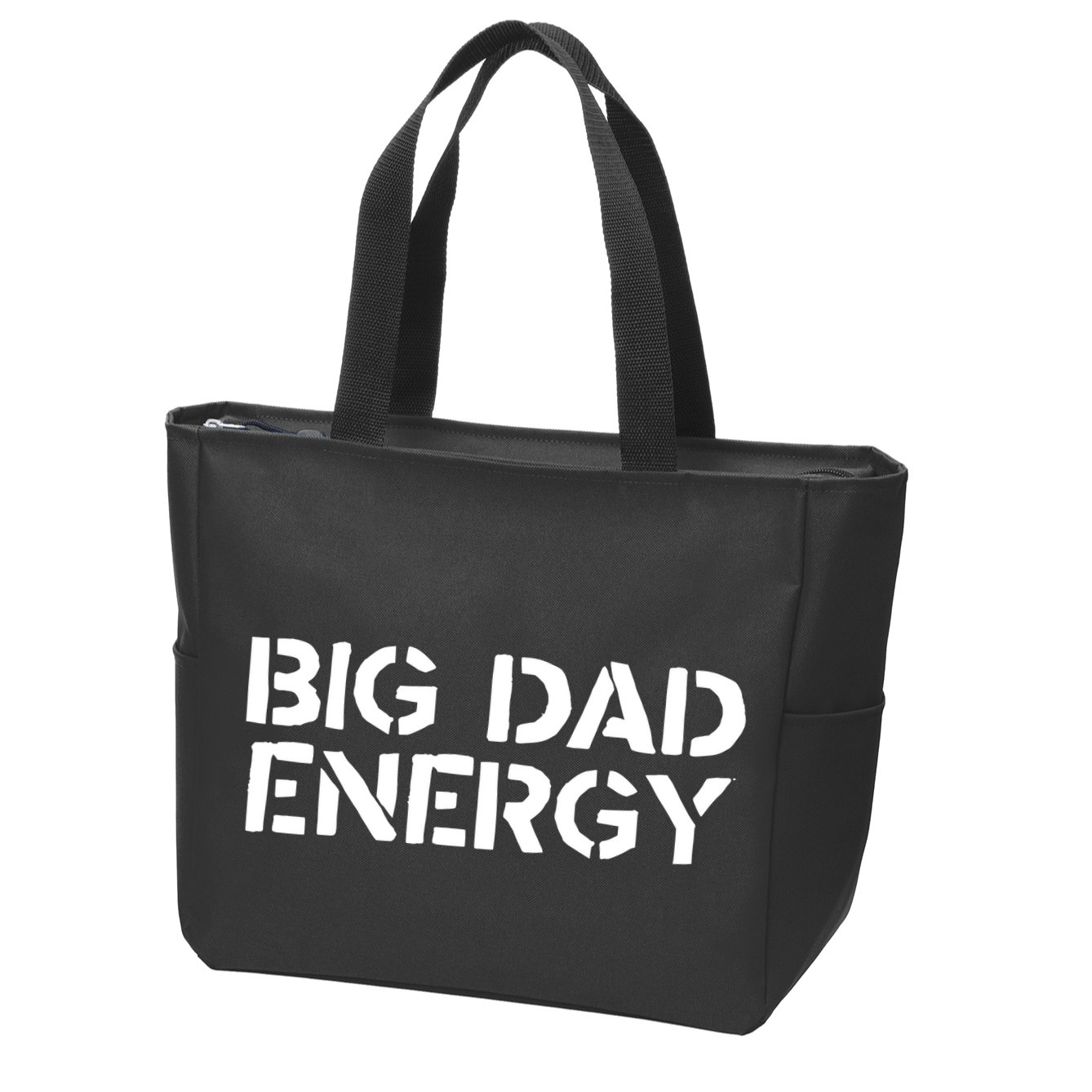 Dudedad The Dad Bod Mowing Company Big Dad Energy Zip Tote Bag