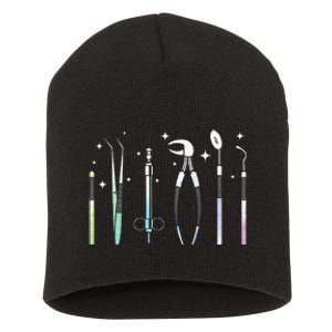 Dentist Tools Dental Assistant Technician Dentistry DDS Short Acrylic Beanie