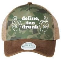 Define Too Drunk Legacy Tie Dye Trucker Hat