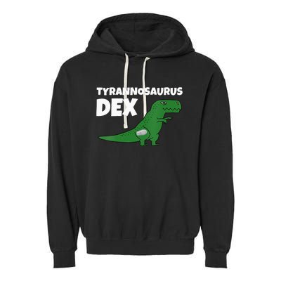 DiaBeTees Tyrannosaurus Dex Diabetes Awareness Garment-Dyed Fleece Hoodie