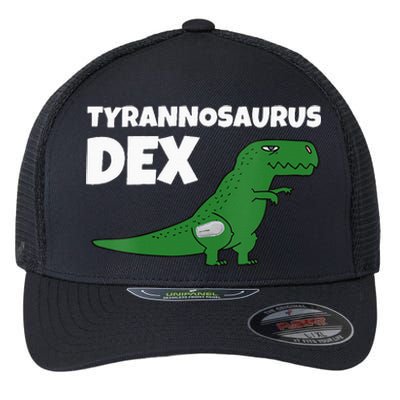 DiaBeTees Tyrannosaurus Dex Diabetes Awareness Flexfit Unipanel Trucker Cap