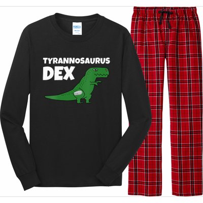 DiaBeTees Tyrannosaurus Dex Diabetes Awareness Long Sleeve Pajama Set