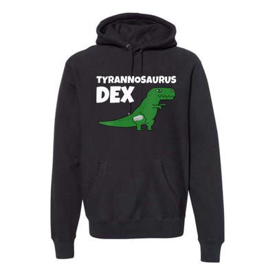 DiaBeTees Tyrannosaurus Dex Diabetes Awareness Premium Hoodie