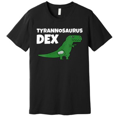 DiaBeTees Tyrannosaurus Dex Diabetes Awareness Premium T-Shirt