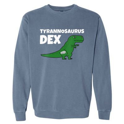 DiaBeTees Tyrannosaurus Dex Diabetes Awareness Garment-Dyed Sweatshirt