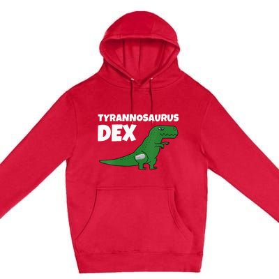 DiaBeTees Tyrannosaurus Dex Diabetes Awareness Premium Pullover Hoodie