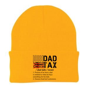 Dad Tax Definition Funny Fathers Day Knit Cap Winter Beanie