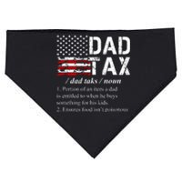 Dad Tax Definition Funny Fathers Day USA-Made Doggie Bandana